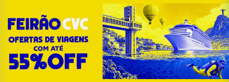 Feirão CVC - Ofertas de viagens com até 55% OFF